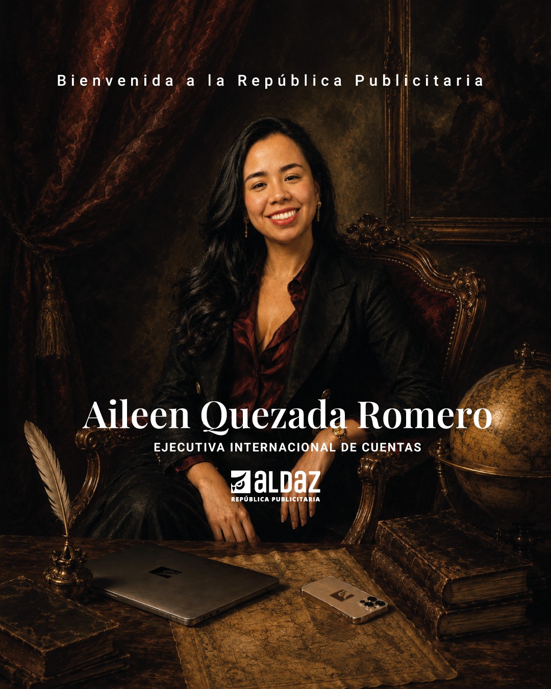 🦉 Hoy la República Publicitaria fortalece su gabinete. 💪

Presentamos oficialmente a Aileen Quezada Romero, quien asume el cargo de Ejecutiva Internacional de Cuentas. 🤝

Su historia con la agencia comenzó hace mucho tiempo. ⏳ Hoy simplemente toma el lugar que siempre le correspondió. ✨

¡Bienvenida, Aileen! 🎉

Porque las grandes ideas no conocen fronteras. 🌎

#RepublicaPublicitaria #Aldaz #Ejecutivadecuentas